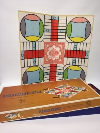 Vintage 1964 Parcheesi Board Game Gold Seal Edition