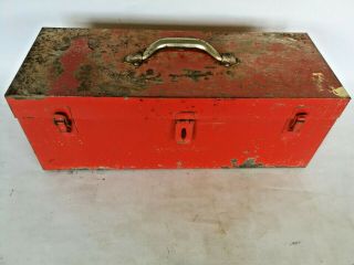 Vintage 1970 Snap - On Tools/ Storage Box With Lift Out Tray With Socket Division