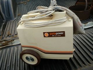 Vintage Hoover Portapower Quiet Series Portable Canister Vacuum Cleaner Runs Str