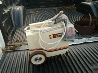 Vintage Hoover Portapower Quiet Series Portable Canister Vacuum Cleaner runs str 8
