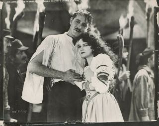 Vintage 1925 Phantom Of The Opera Norman Kerry Mary Philbin 8x10 Photo