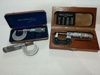 Vintage Brown And Sharpe Micrometer Caliper