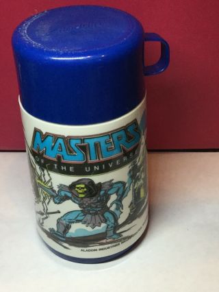 Vintage Mattel 1983 Masters Of The Universe Aladdin Thermos For Lunchbox