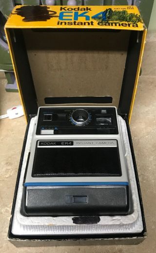 Vintage Kodak Ek4 Instant Camera With Box