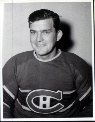 1 - 8 X 10 Vintage Photo Of Bill Durnan - Goaltender - Montreal Canadiens