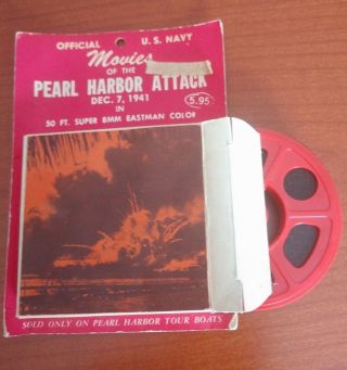 Vintage 8 Mm " Movies Of The Pearl Harbor Attack,  Dec 7,  1941 " Official Usn