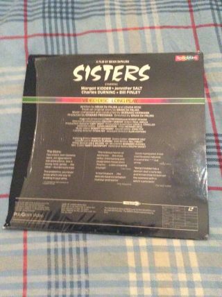 Sisters Brian DePalma Film Vintage 1983 Made Great Britain Laserdisc Laser Disc 4