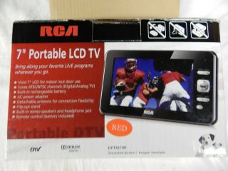 Rca Portable Lcd 7 " Tv Red