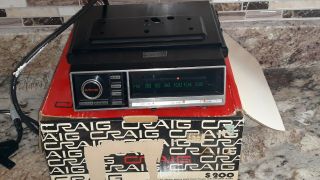 1970’s Nos Craig Car Stereo 8 Track Tape Player