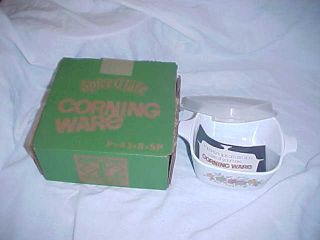 Vtg Corning Ware Spice Of Life 2 3/4 Cup Pan W/plastic Lid Orig Box Instruct