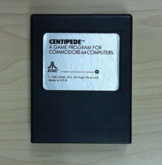 Centipede Atari Commodore 64 Game Cartridge Vintage 1983