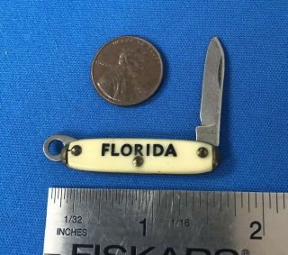 Vintage Miniature Florida Usa Made Souvenir Pocket Knife A2