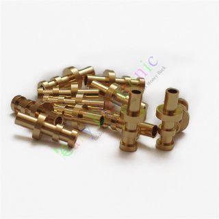 400pc Copper Plated Gold Turret Lug For 3mm Fiberglass Terminal Tag Board Audio
