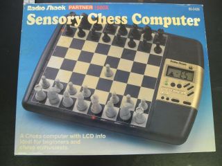 Vintage Radio Shack Sensory Chess Computer Box Instructions