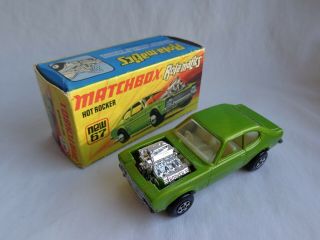 Vintage Matchbox Lesney Superfast No67 Hot Rocker Ford Capri Vnmint Boxed