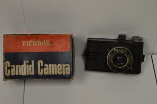 Vintage - Pickwik Candid Camera With Box - Chicago Usa
