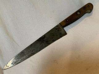 Vintage J.  A.  Henckels Twinworks 102 - 8 " Carbon Steel Knife Solingen Germany