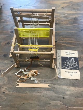 Vintage Kircher - Loom Mini Weaving Loom Portable Tabletop Made In Germany