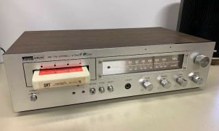 8 Track Recorder Player Am - Fm Stereo Amplifier Wards Serviced See Video Demo