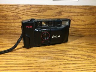 Vintage Vivitar Ps:35 35mm Point & Shoot Film Camera