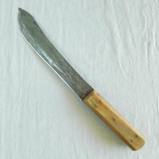 Vintage J Russell Green River Butcher Knife Carbon Steel Old Forged 8 Blade