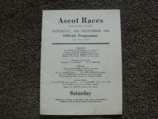 vintage Ascot horse racing programmes 2