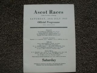 vintage Ascot horse racing programmes 4