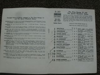 vintage Ascot horse racing programmes 7