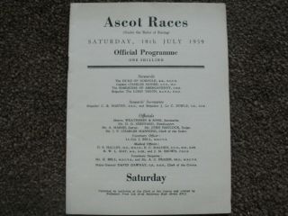 vintage Ascot horse racing programmes 8