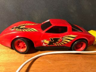 Vintage RC Corvette Stingray Wired Remote Control Car by Playmates Toys - 5