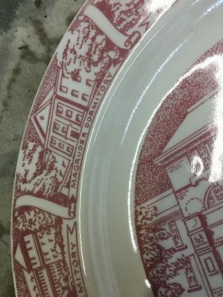 Vintage Collectible State University Souvenir Plate Mississippi State 1953 6