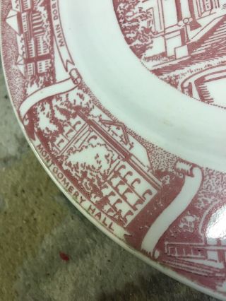 Vintage Collectible State University Souvenir Plate Mississippi State 1953 8
