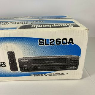 Symphonic SL260A 4 Head Hi - Fi Stereo Video Cassette Recorder VCR VHS wRemote 3