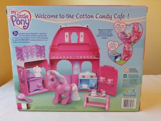 My Little Pony Cotton Candy Cafe Playset G3 MLP Complete Box 2003 Vintage 2