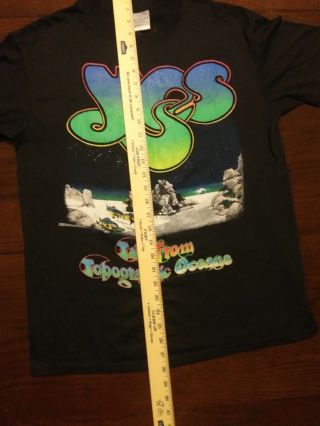 Yes band vintage concert tour t - shirt 1991 Jon Anderson Steve Howe Chris Squire 7