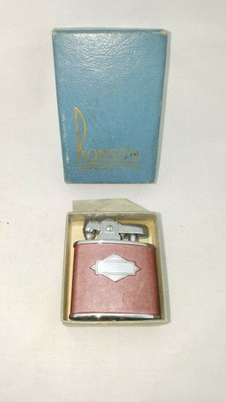 Vintage Ronson Standard Lighter W/ Case