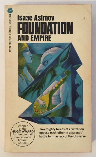Foundation And Empire Novel By Issac Asimov Vintage Avon 1970 Paperback Book
