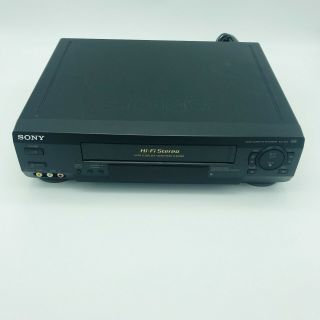 Sony Slv - N50 Vhs Vcr Player Recorder 4 Head Hi - Fi Stereo Video Cassette -