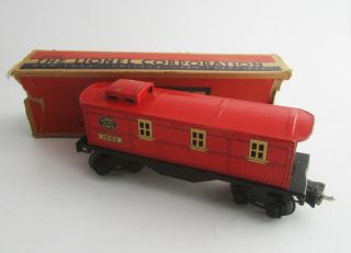 Vintage Lionel Lines 1682 Red Caboose Prewar Electric O - Gauge Train Car W Box