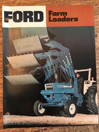 2 Vintage Ford Farm Loaders Brochures Dealer Advertising Implements 2