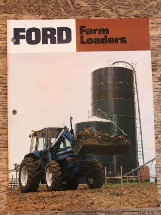 2 Vintage Ford Farm Loaders Brochures Dealer Advertising Implements 3