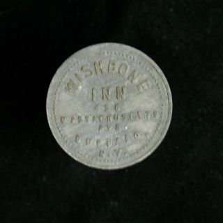 Vintage Good For 10 Cents In Trade Token Wishbone Inn Buffalo Ny 23 Mm