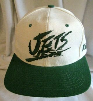 Vintage York Ny Jets Team Nfl Ajd Snapback Hat Cap 90 