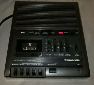 Panasonic Rr - 930 Microcassette Tape Transcriber Dictation,  Black Vtg
