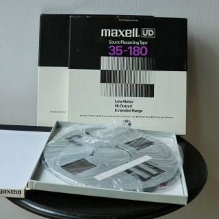 Maxell Ud 35 - 180 Metal Reel To Reel Tape,  Set Of 3,  Vintage Metal Tape Spools