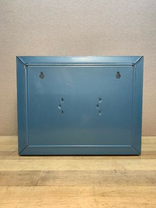 Vintage 15 Drawer Akro Mils Blue Metal Small Parts Storage Organizer 4