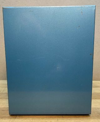 Vintage 15 Drawer Akro Mils Blue Metal Small Parts Storage Organizer 5