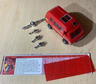 Vintage 1984 Ironhide Transformers G1 Near Complete W/ Tech,  Weapons
