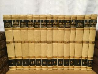 The American Educator Encyclopedia Complete Set 1962 A - Z 14 Volume Complete Set