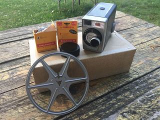 Vintage Kodak Brownie 8mm Movie Camera With Two Rolls Of Film In Order
